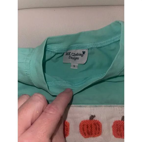 MK Clothing Pumpkin Smocked Shirt - Picture 3 of 3